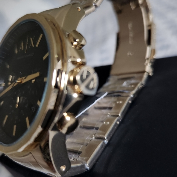 New Men's Armani Exchange Ax Chrono Gold watch - Picture 5 of 7